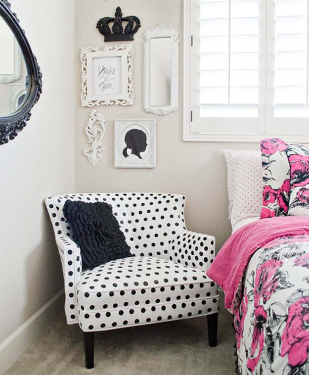 DIY Polka Dot Crafts and Projects - DIY Polka Dot Upholstery - Cool Clothes, Room and Home Decor, Wall Art, Mason Jars and Party Ideas, Canvas, Fabric and Paint Project Tutorials - Fun Craft Ideas for Teens, Kids and Adults Make Awesome DIY Gifts