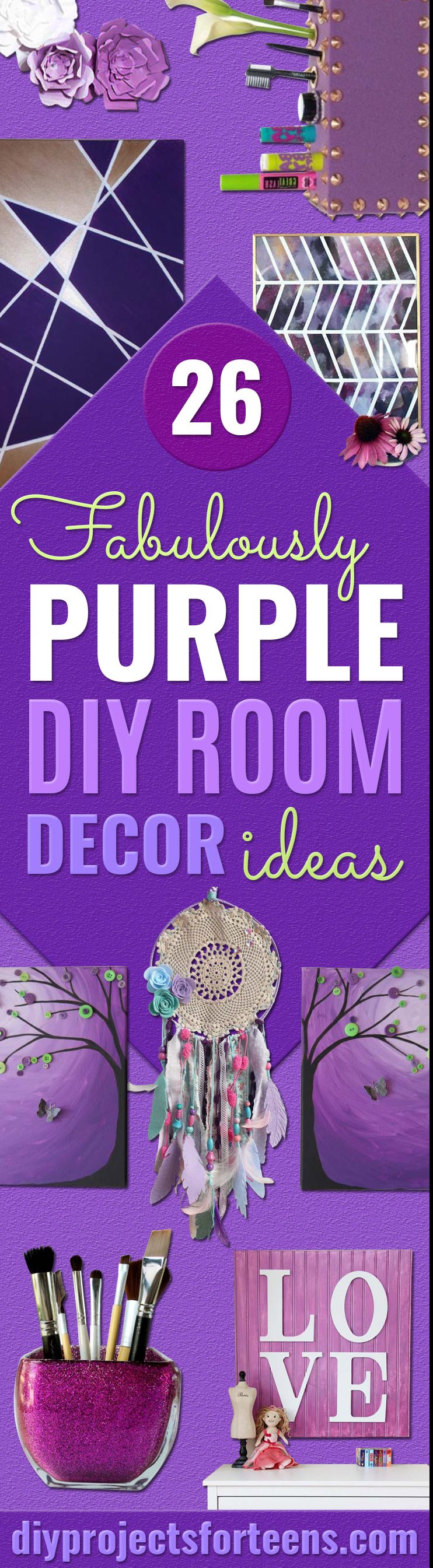 26 Fabulously Purple DIY Room Decor Ideas