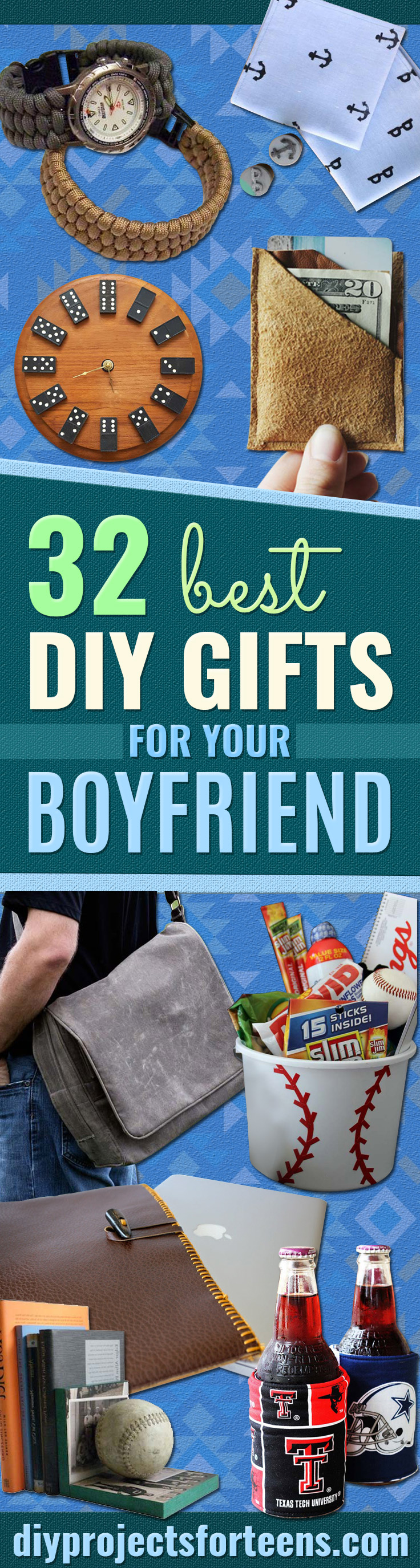 Cool DIY Gifts to Make For Your Boyfriend - Easy, Cheap and Awesome Gift Ideas to Make for Guys - Fun Crafts and Presents to Give to Boyfriends - Men Love These Gift Card Holders, Mason Jar Kits, Thoughtful Handmade Christmas Gifts - DIY Projects for Teens 
