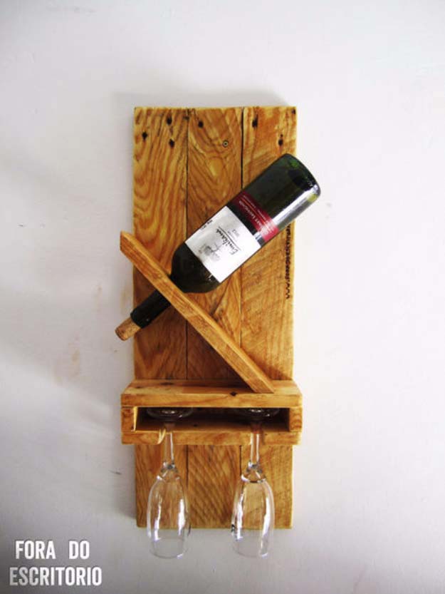 DIY Christmas Presents To Make For Parents - DIY Wine Rack - Cute, Easy and Cheap Crafts and Gift Ideas for Mom and Dad - Awesome Things to Make for Mothers and Fathers - Dollar Store Crafts and Cool Things to Make on A Budger for the Holidays - DIY Projects for Teens #diygifts #diyteens #teengifts #teencrafts #christmasgifts