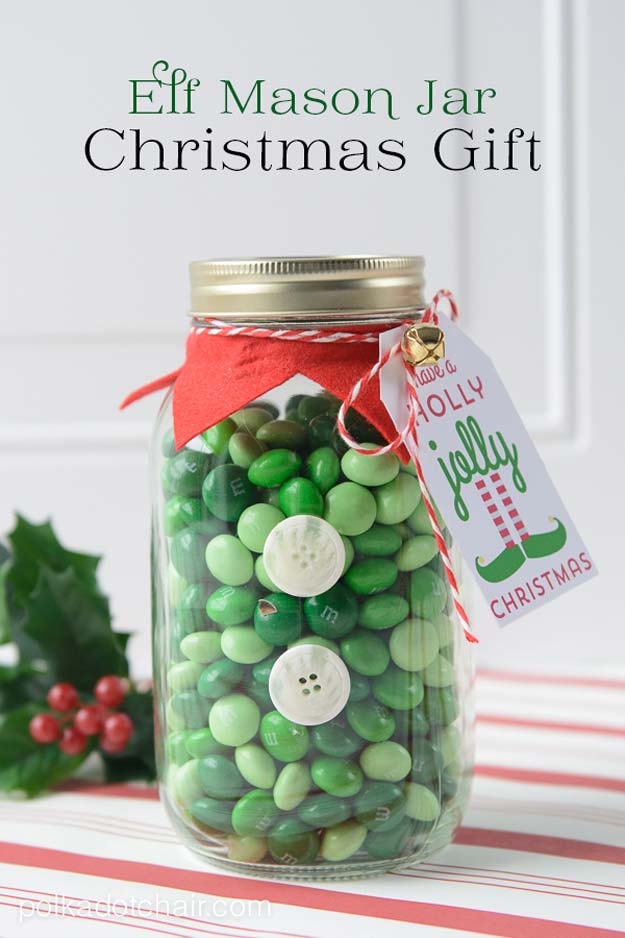 ute DIY Mason Jar Gift Ideas for Teens - DIY Elf Christmas Mason - Best Christmas Presents, Birthday Gifts and Cool Room Decor Ideas for Girls and Boy Teenagers - Fun Crafts and DIY Projects for Snow Globes, Dollar Store Crafts and Valentines for Kids