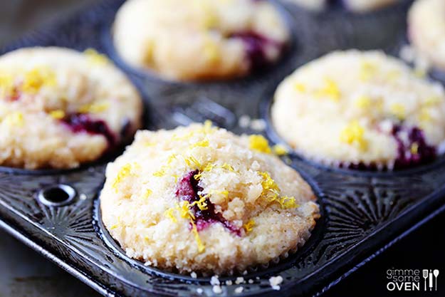 Cool and Easy Recipes For Teens to Make at Home - Lemon Blueberry Muffins - Fun Snacks, Simple Breakfasts, Lunch Ideas, Dinner and Dessert Recipe Tutorials - Teenagers Love These Fun Foods that Are Quick, Healthy and Delicious Ideas for Meals 