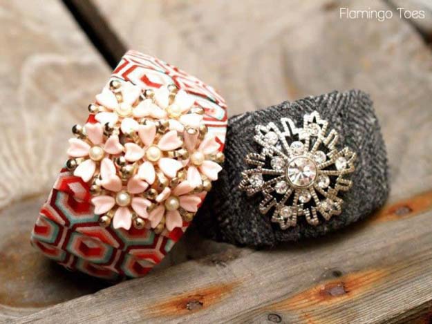 Cool Glue Gun Crafts and DIY Projects - DIY Antrho Knockoff Bracelet - Creative Ways to Use Your Glue Gun for Awesome Home Decor, DIY Gifts , Jewelry and Fashion - Fun Projects and Easy, Cheap DIY Ideas for Kids, Adults and Teens - Handmade Christmas Presents on A Budget 