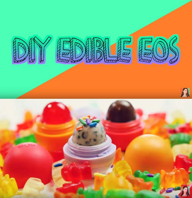 Best DIY EOS Projects - DIY Edible EOS - Turn Old EOS Containers Into Cool Crafts Ideas Like Lip Balm, Galaxy, Gumball Machine, and Watermelon - Fun, Cheap and Easy DIY Projects Tutorials and Videos for Teens, Tweens, Kids and Adults s