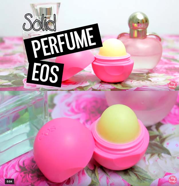 Best DIY EOS Projects - DIY Favorite Perfume EOS - Turn Old EOS Containers Into Cool Crafts Ideas Like Lip Balm, Galaxy, Gumball Machine, and Watermelon - Fun, Cheap and Easy DIY Projects Tutorials and Videos for Teens, Tweens, Kids and Adults s