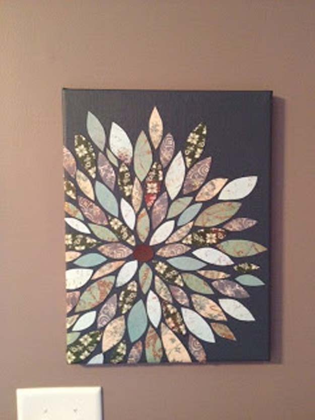 DIY Wall Art Ideas for Teen Rooms - DIY Wall Flower - Cheap and Easy Wall Art Projects for Teenagers - Girls and Boys Crafts for Walls in Bedrooms - Fun Home Decor on A Budget - Cool Canvas Art, Paintings and DIY Projects for Teens 