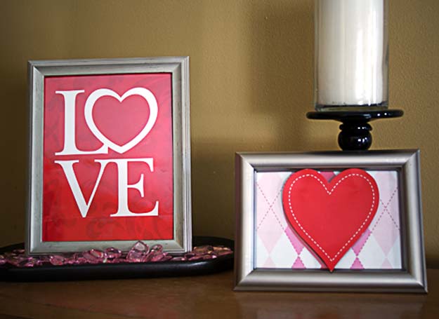DIY Valentine Decor Ideas - Dollar Store Valentine’s Decor - Cute and Easy Home Decor Projects for Valentines Day Decorating - Best Homemade Valentine Decorations for Home, Tables and Party, Kids and Outdoor - Romantic Vintage Ideas - Cheap Dollar Store and Dollar Tree Crafts 