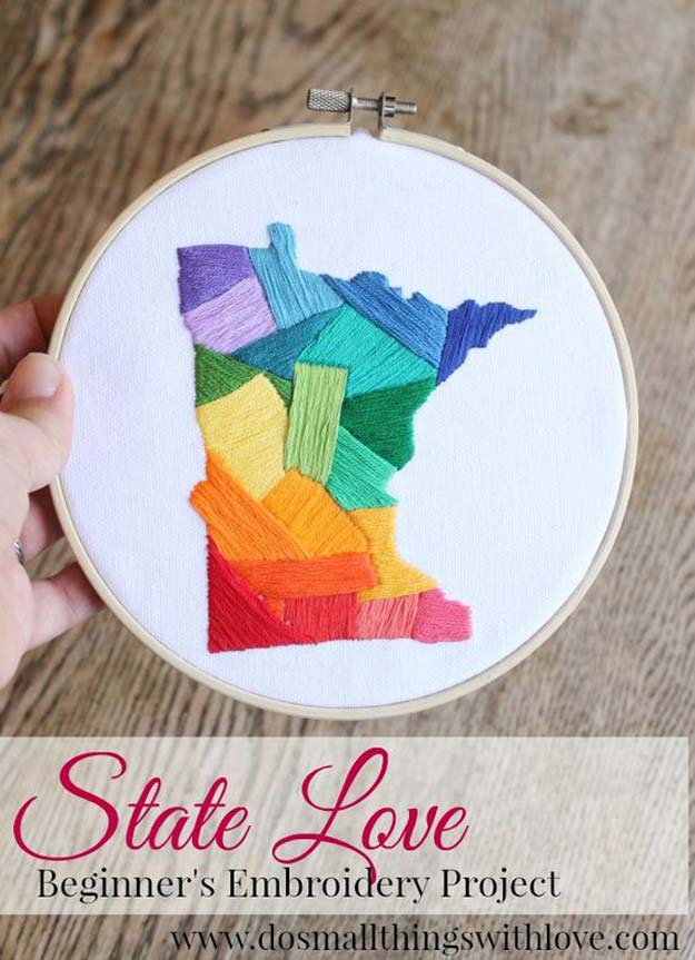 Cool Embroidery Projects for Teens - Step by Step Embroidery Tutorials - Beginner’s Embroidery Project - Awesome Embroidery Projects for Teenagers - Cool Embroidery Crafts for Girls - Creative Embroidery Designs - Best Embroidery Wall Art, Room Decor - Great Embroidery Gifts, Free Embroidery Patterns for Girls, Women and Tweens 