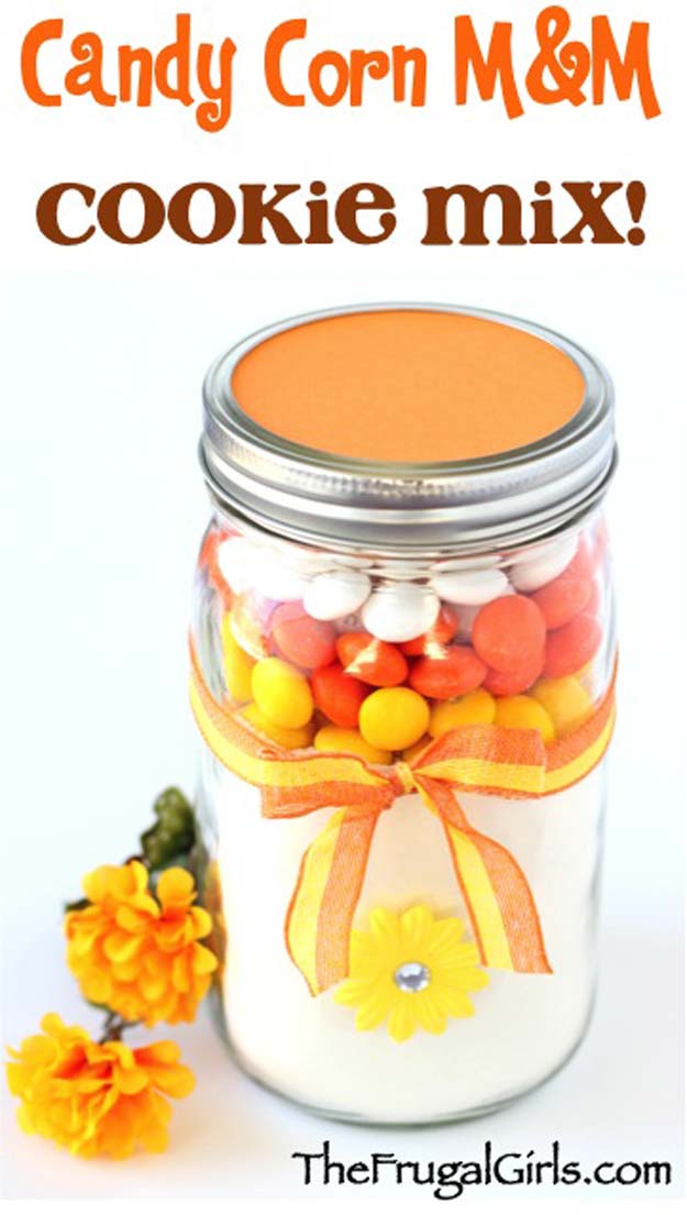 Best Mason Jar Cookies - Candy Corn MM Cookie Mix in a Jar! - Mason Jar Cookie Recipe Mix for Cute Decorated DIY Gifts - Easy Chocolate Chip Recipes, Christmas Presents and Wedding Favors in Mason Jars - Fun Ideas for DIY Parties, Easy Recipes for Teens, Teenagers, Kids and Teens - Cheap Last Mintue Gift Ideas for Friends, Family and Neighbors 