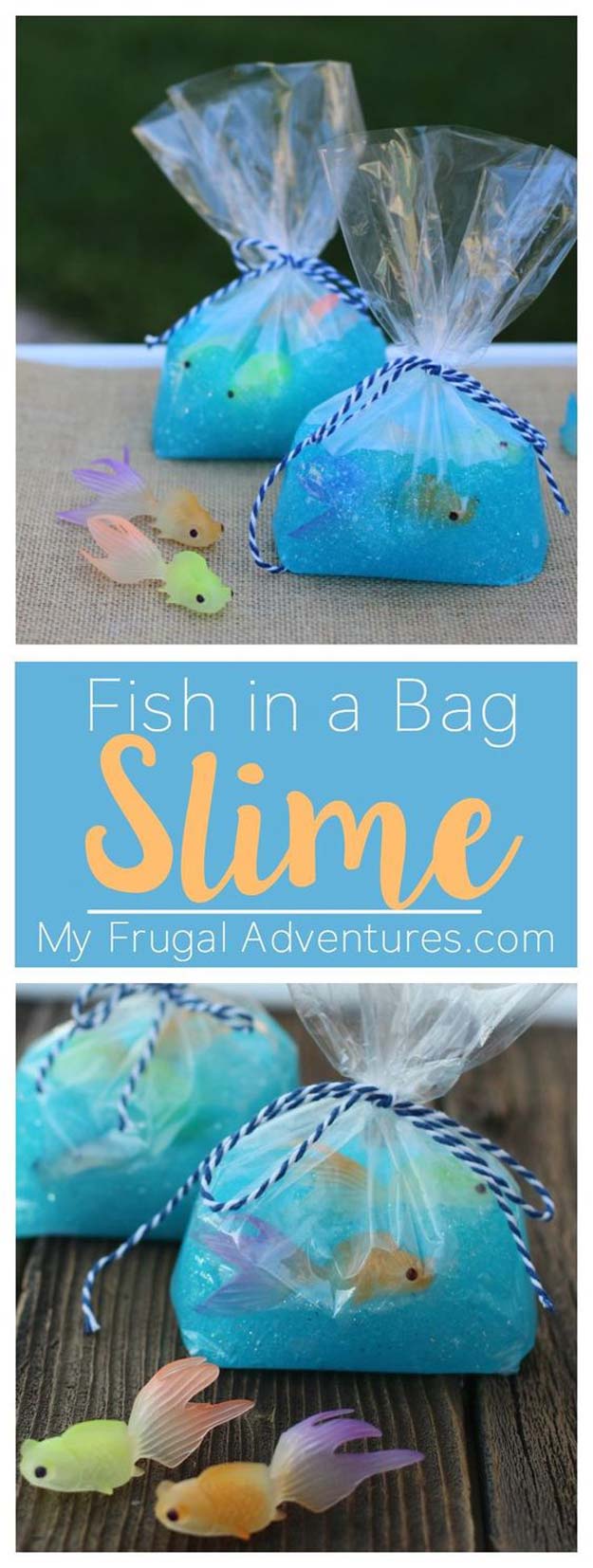 Best DIY Slime Recipes - DIY Fish in a Bag Slime - Cool and Easy Slime Recipe Ideas Without Glue, Without Borax, For Kids, With Liquid Starch, Cornstarch and Laundry Detergent - How to Make Slime at Home - Fun Crafts and DIY Projects for Teens, Kids, Teenagers and Teens - Galaxy and Glitter Slime, Edible Slime #slime #slimerecipes #slimes #diyslime #teencrafts #diyslime