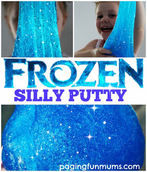 Best DIY Slime Recipes - DIY ‘Frozen’ Silly Putty - Cool and Easy Slime Recipe Ideas Without Glue, Without Borax, For Kids, With Liquid Starch, Cornstarch and Laundry Detergent - How to Make Slime at Home - Fun Crafts and DIY Projects for Teens, Kids, Teenagers and Teens - Galaxy and Glitter Slime, Edible Slime #slime #slimerecipes #slimes #diyslime #teencrafts #diyslime