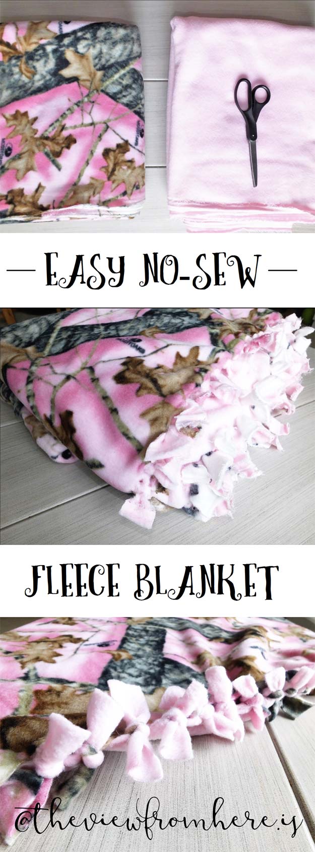 Cool DIY Ideas for Your Bed - DIY No-Sew Fleece Blanket - Fun Bedding, Pillows, Blankets, Home Decor and Crafts to Make Your Bedroom Awesome - Easy Step by Step Tutorials for Making A T-Shirt Pillow, Knit Throws, Fuzzy and Furry Warm Blankets and Handmade DYI Bedding, Sheets, Bedskirts and Shams 