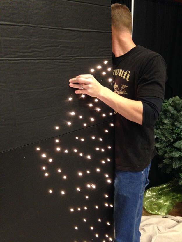 Cool Ways To Use Christmas Lights - DIY Particle Board Lights - Best Easy DIY Ideas for String Lights for Room Decoration, Home Decor and Creative DIY Bedroom Lighting - Creative Christmas Light Tutorials with Step by Step Instructions - Creative Crafts and DIY Projects for Teens, Teenagers and Adults #diyideas #stringlights #diydecor #teencrafts