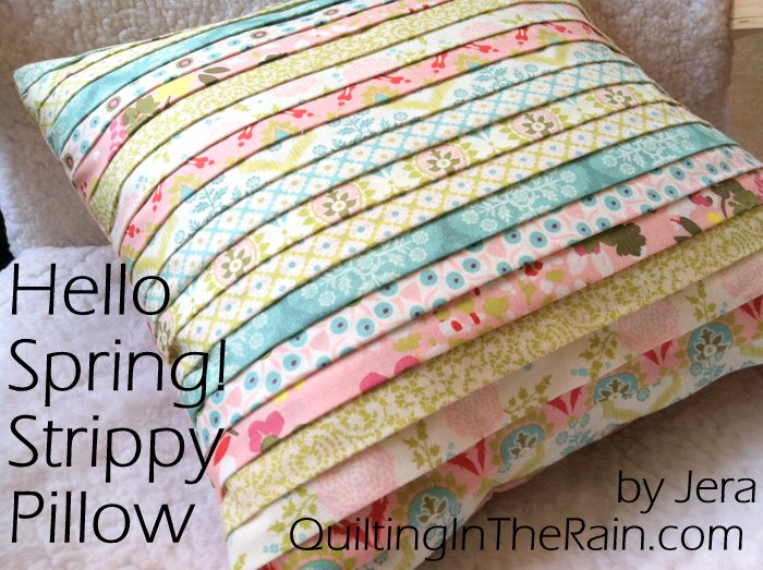 DIY Pillows and Fun Pillow Projects - DIY Strippy Pillow - Creative, Decorative Cases and Covers, Throw Pillows, Cute and Easy Tutorials for Making Crafty Home Decor - Sewing Tutorials and No Sew Ideas for Room and Bedroom Decor for Teens, Teenagers and Adults
