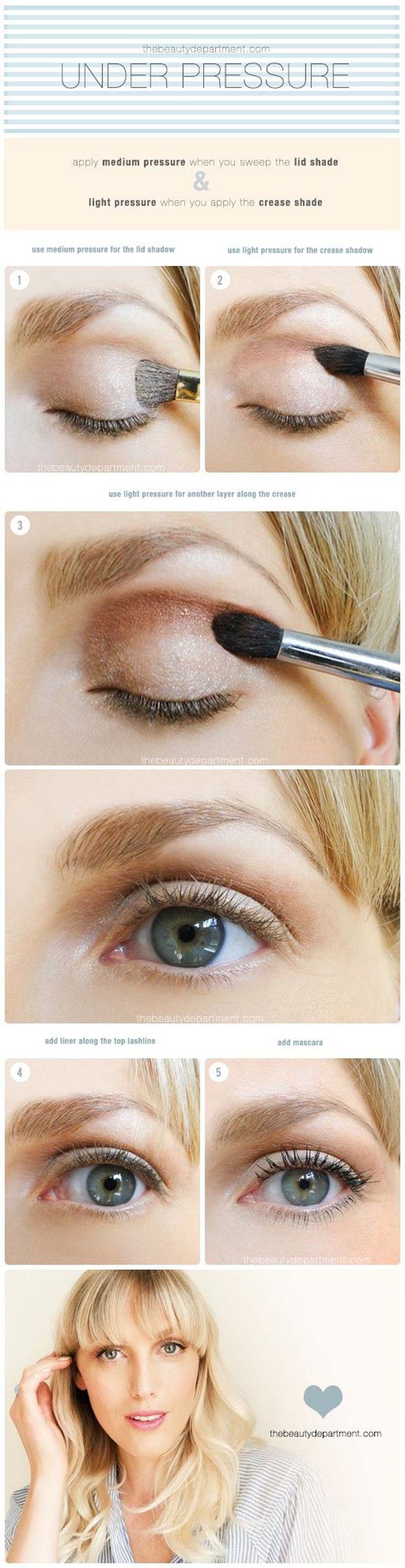 Best Eyeshadow Tutorials - The Eye Shadow Skills - Easy Step by Step How To For Eye Shadow - Cool Makeup Tricks and Eye Makeup Tutorial With Instructions - Quick Ways to Do Smoky Eye, Natural Makeup, Looks for Day and Evening, Brown and Blue Eyes - Cool Ideas for Beginners and Teens 