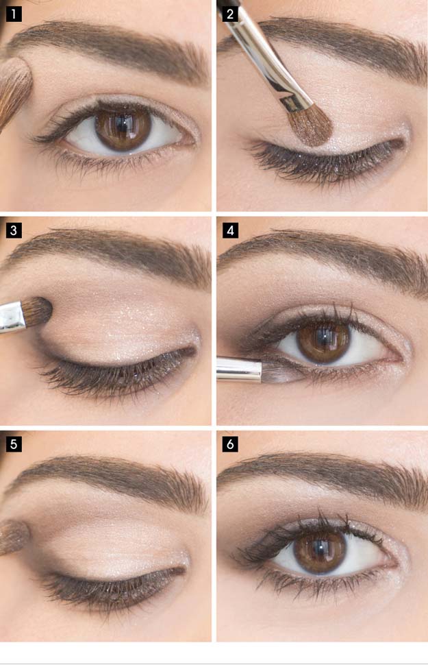 Best Eyeshadow Tutorials - Easy Eye Look - Easy Step by Step How To For Eye Shadow - Cool Makeup Tricks and Eye Makeup Tutorial With Instructions - Quick Ways to Do Smoky Eye, Natural Makeup, Looks for Day and Evening, Brown and Blue Eyes - Cool Ideas for Beginners and Teens 