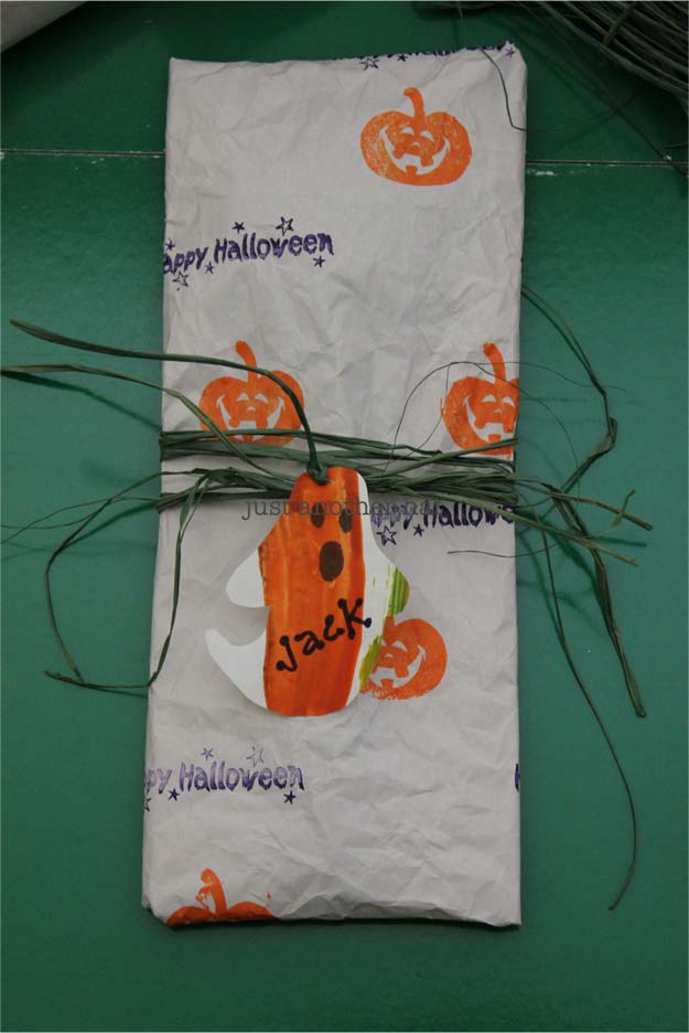 Cool Things to Make With Leftover Wrapping Paper - Halloween Wrapper- Easy Crafts, Fun DIY Projects, Gifts and DIY Home Decor Ideas - Don't Trash The Christmas Wrapping Paper and Learn How To Make These Awesome Ideas Instead - Creative Craft Ideas for Teens, Tweens, Teenagers, Boys and Girls 