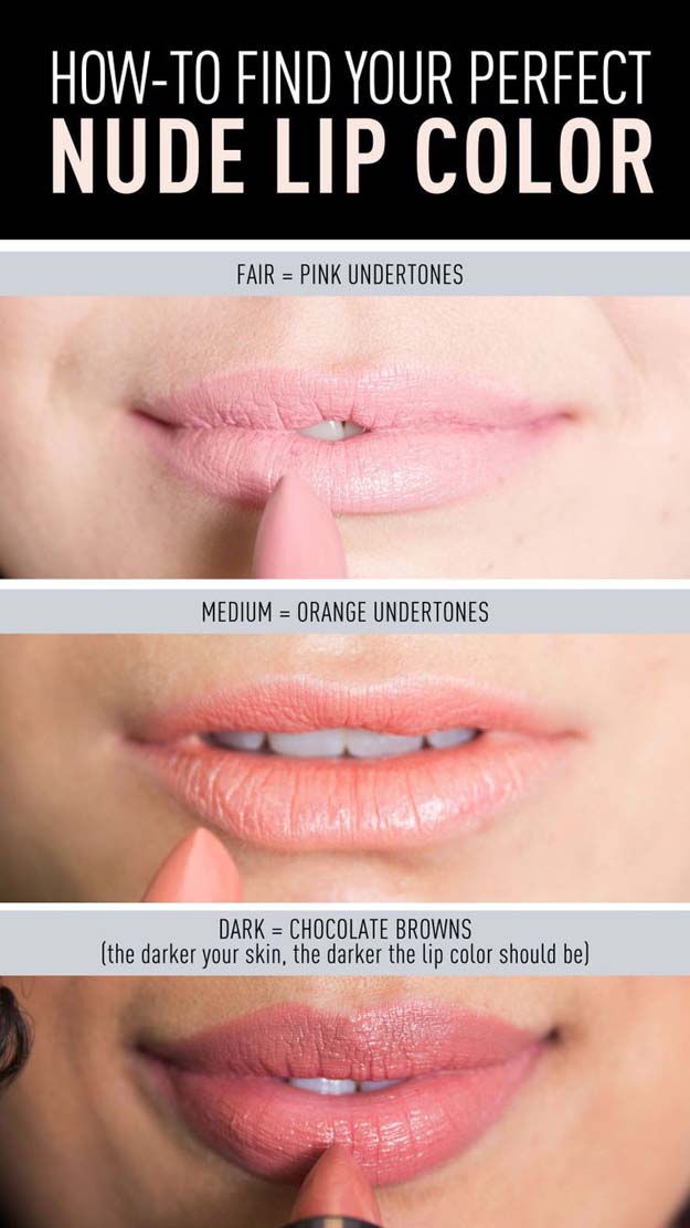 Lipstick Tutorials - Best Step by Step Makeup Tutorial How To - Know Your Skin Tone - Easy and Quick Ways to Apply Lipstick and Awesome Beauty Ideas - Cool Ideas for Teen Makeup for School, Party and Special Occasion - Makeup Tutorials for Beginners - Lip Liner Tips and Tricks to Add Volume, DIY Lip Techniques for Fuller Lips - DIY Projects and Crafts for Teens 