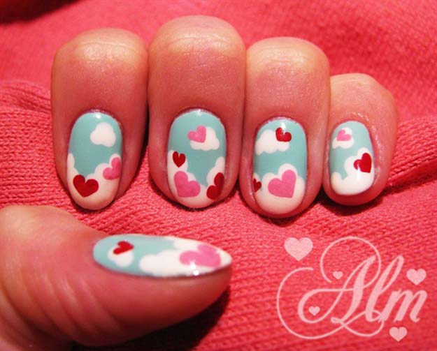 Valentine Nail Art Ideas - Love is in the Air - Cute and Cool Looks For Valentines Day Nails - Hearts, Gradients, Red, Black and Pink Designs - Easy Ideas for DIY Manicures with Step by Step Tutorials - Fun Ideas for Teens, Teenagers and Women 