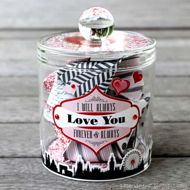 DIY Valentine Gifts - Valentine's Dates with Echo Park - Gifts for Her and Him, Teens, Teenagers and Tweens - Mason Jar Ideas, Homemade Cards, Cheap and Easy Gift Ideas for Valentine Presents 