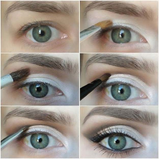 Best Eyeshadow Tutorials - How to Do White Eyeshadow - Easy Step by Step How To For Eye Shadow - Cool Makeup Tricks and Eye Makeup Tutorial With Instructions - Quick Ways to Do Smoky Eye, Natural Makeup, Looks for Day and Evening, Brown and Blue Eyes - Cool Ideas for Beginners and Teens 