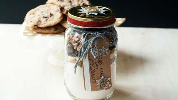 Best Mason Jar Cookies - Cherry-Pecan-Chip Snickerdoodle Cookies - Mason Jar Cookie Recipe Mix for Cute Decorated DIY Gifts - Easy Chocolate Chip Recipes, Christmas Presents and Wedding Favors in Mason Jars - Fun Ideas for DIY Parties, Easy Recipes for Teens, Teenagers, Kids and Teens - Cheap Last Mintue Gift Ideas for Friends, Family and Neighbors 