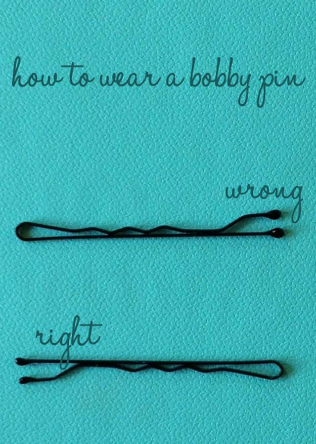 Best Beauty Hacks - How To Properly Wear a Bobby Pin - Easy Makeup Tutorials and Makeup Ideas for Teens, Beginners, Women, Teenagers - Cool Tips and Tricks for Mascara, Lipstick, Foundation, Hair, Blush, Eyeshadow, Eyebrows and Eyes - Step by Step Tutorials and How To #beautyhacks #beautyideas #makeuptutorial #makeuphakcs #makeup #hair #teens