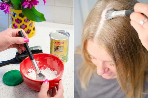 Best Beauty Hacks - Tame Hair with Cornstarch - Easy Makeup Tutorials and Makeup Ideas for Teens, Beginners, Women, Teenagers - Cool Tips and Tricks for Mascara, Lipstick, Foundation, Hair, Blush, Eyeshadow, Eyebrows and Eyes - Step by Step Tutorials and How To #beautyhacks #beautyideas #makeuptutorial #makeuphakcs #makeup #hair #teens