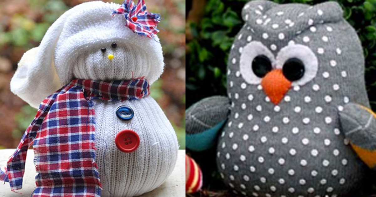 Cool Crafts and DIY Ideas Made From Old Socks
