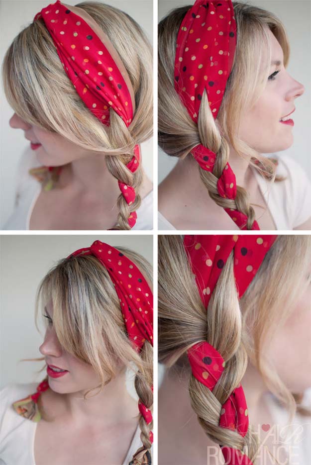 Best Hair Braiding Tutorials - The Polka Dot Pigtials - Easy Step by Step Tutorials for Braids - How To Braid Fishtail, French Braids, Flower Crown, Side Braids, Cornrows, Updos - Cool Braided Hairstyles for Girls, Teens and Women - School, Day and Evening, Boho, Casual and Formal Looks #hairstyles #braiding #braidingtutorials #diyhair 