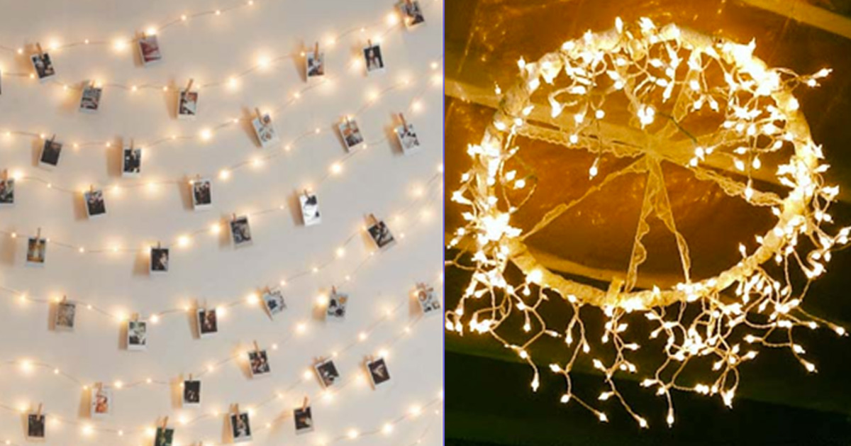 DIY Ideas With String Lights - Christmas Lights Crafts, Lighting and Room Decor Ideas