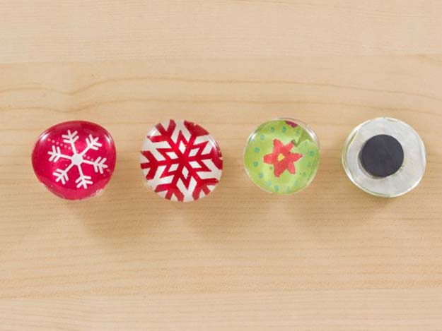 Cool Things to Make With Leftover Wrapping Paper - Cute Magnets- Easy Crafts, Fun DIY Projects, Gifts and DIY Home Decor Ideas - Don't Trash The Christmas Wrapping Paper and Learn How To Make These Awesome Ideas Instead - Creative Craft Ideas for Teens, Tweens, Teenagers, Boys and Girls 