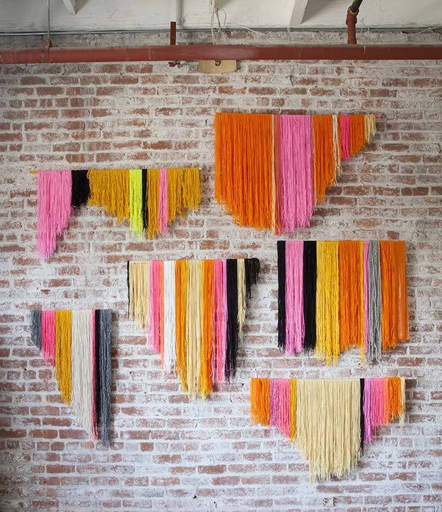 DIY Selfie Ideas - Yarn Banner DIY - Cool Ideas for Photo Booth and Picture Station - Props, Light, Mirror, Board, Wall, Background and Tips for Shooting Best Selfies - DIY Projects and Crafts for Teens 