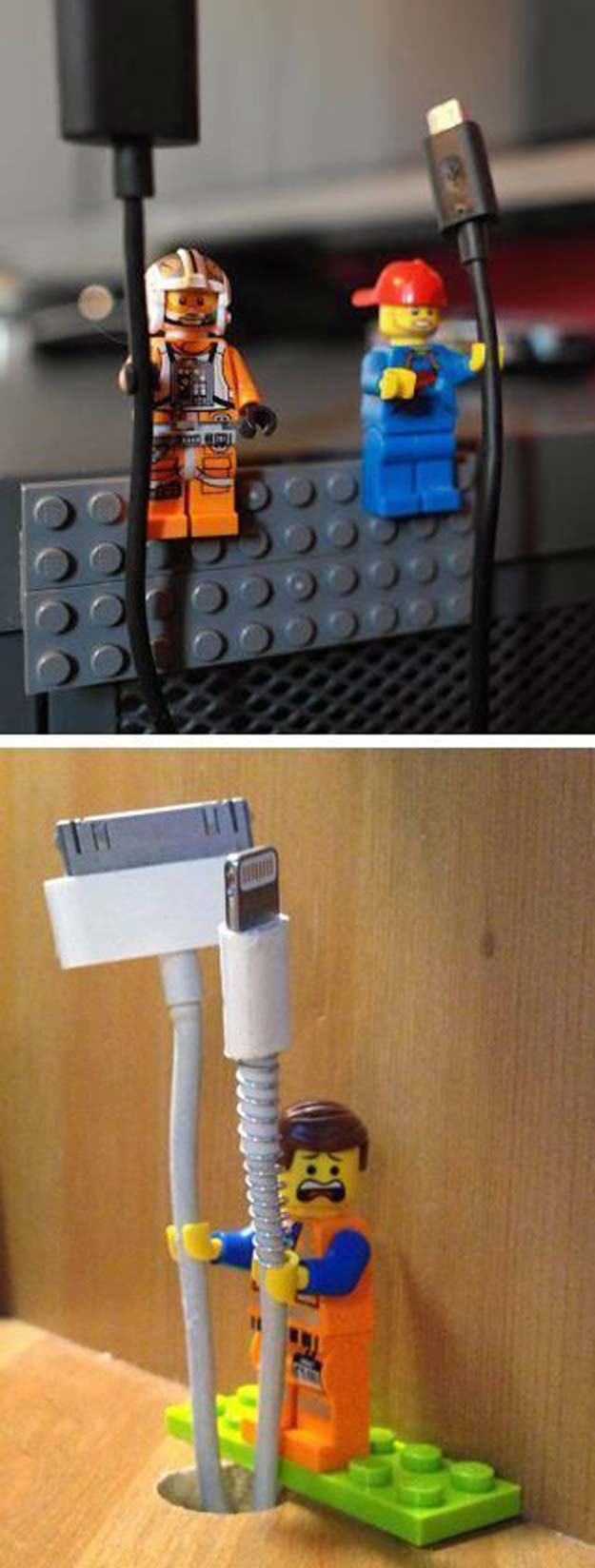 Fun DIY Ideas for Your Desk - DIY Lego Man Cord Holder - Cubicles, Ideas for Teens and Student - Cheap Dollar Tree Storage and Decor for Offices and Home - Cool DIY Projects and Crafts for Teens 