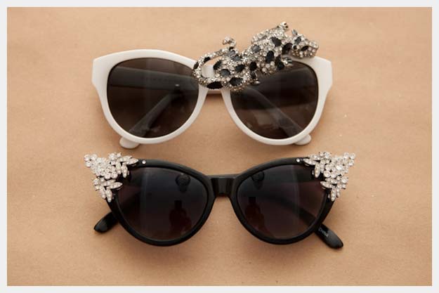 DIY Sunglasses Makeovers - DIY Rhinestone Sunnies - Fun Ways to Decorate and Embellish Sunglasses - Embroider, Paint, Add Jewels and Glitter to Your Shades - Cheap and Easy Projects and Crafts for Teens #diy #teencrafts #sunglasses