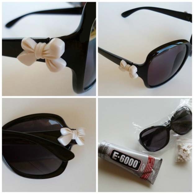 DIY Sunglasses Makeovers - Quick and Easy Restyle of Old Sunglasses - Fun Ways to Decorate and Embellish Sunglasses - Embroider, Paint, Add Jewels and Glitter to Your Shades - Cheap and Easy Projects and Crafts for Teens #diy #teencrafts #sunglasses