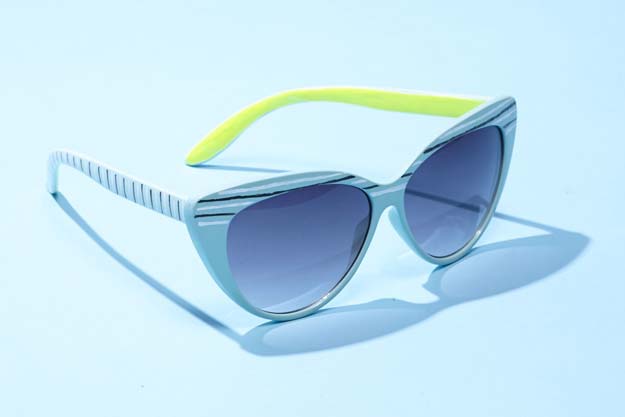 DIY Sunglasses Makeovers - Neon Nail Art Sunglasses - Fun Ways to Decorate and Embellish Sunglasses - Embroider, Paint, Add Jewels and Glitter to Your Shades - Cheap and Easy Projects and Crafts for Teens #diy #teencrafts #sunglasses