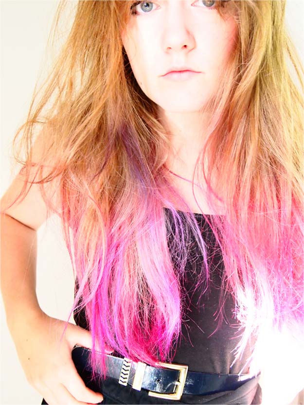 Creative DIY Hair Tutorials - Hot Pink Ombré - Color, Rainbow, Galaxy and Unique Styles for Long, Short and Medium Hair - Braids, Dyes, Instructions for Teens and Women #hairstyles #hairideas #beauty #teens #easyhairstyles