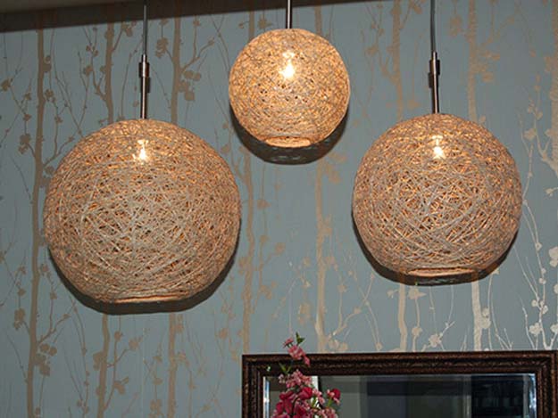 Crafts to Make and Sell - Hemp Pendant Lamp - Easy Step by Step Tutorials for Fun, Cool and Creative Ways for Teenagers to Make Money Selling Stuff - Room Decor, Accessories, Gifts and More 