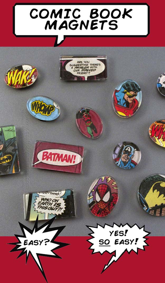 Crafts to Make and Sell - Superhero Comic Book Magnet - Easy Step by Step Tutorials for Fun, Cool and Creative Ways for Teenagers to Make Money Selling Stuff - Room Decor, Accessories, Gifts and More 