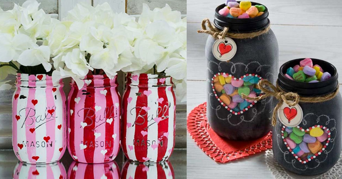 Best DIY Valentines Day Gifts - projectnamehere - Cute Mason Jar Valentines Day Gifts and Crafts for Him and Her | Boyfriend, Girlfriend, Mom and Dad, Husband or Wife, Friends - Easy DIY Ideas for Valentines Day for Homemade Gift Giving and Room Decor | Creative Home Decor and Craft Projects for Teens, Teenagers, Kids and Adults