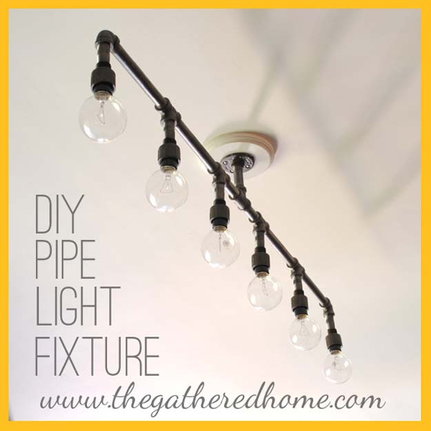 DIY Room Decor Ideas for Boys - - How To Make A Fabulous Plumbing Pipe Light Fixture - Teen Bedroom Decor Idea for Boy - Wall Art, Lighting, Lamps, Shelves, Bedding, Curtains and Rugs for Boy Rooms - Easy Step by Step Tutorials and Projects for Decorating Teens and Tweens Rooms 