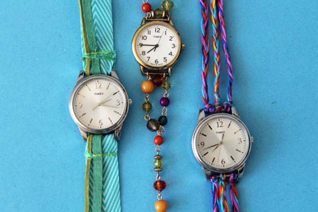 DIY Bracelets - Watch Wrap Bracelets - Cool Jewelry Making Tutorials for Making Bracelets at Home - Handmade Bracelet Crafts and Easy DIY Gift for Teens, Girls and Women - With String, Wire, Leather, Beaded, Bangle, Braided, Boho, Modern and Friendship - Cheap and Quick Homemade Jewelry Ideas 