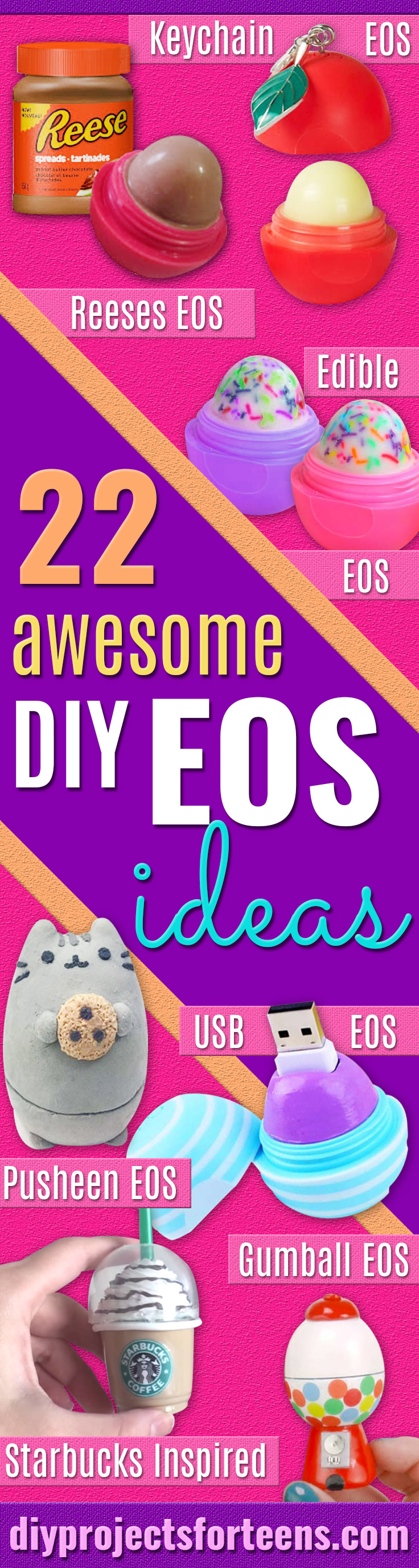 22 Most Awesome DIY EOS ideas - Best DIY EOS Projects - DIY Secret Eos Lip Balm Container - Turn Old EOS Containers Into Cool Crafts Ideas Like Lip Balm, Galaxy, Gumball Machine, and Watermelon - Fun, Cheap and Easy DIY Projects Tutorials and Videos for Teens, Tweens, Kids and Adults s