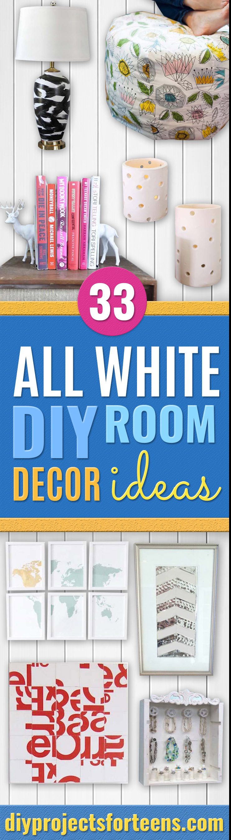 All White DIY Room Decor