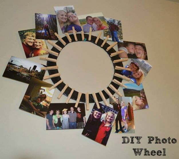 Best DIY Ideas for Teens To Make This Summer - DIY Photo Wheel - Fun and Easy Crafts, Room Decor, Toys and Craft Projects to Make And Sell - Cool Gifts for Friends, Awesome Things To Do When You Are Bored - Teenagers - Boys and Girls Love Making These Creative Projects With Step by Step Tutorials and Instructions #diyideas #summer #teencrafts #crafts