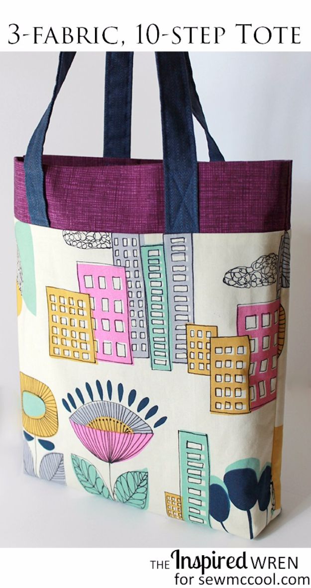 DIY Bags for Summer - 3 Fabric Tote - Easy Ideas to Make for Beach and Pool - Quick Projects for a Bag on A Budget - Cute No Sew Idea, Quick Sewing Patterns - Paint and Crafts for Making Creative Beach Bags - Fun Tutorials for Kids, Teens, Teenagers, Girls and Adults