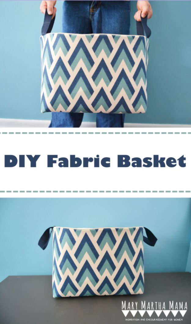 DIY Bags for Summer - DIY Fabric Basket - Easy Ideas to Make for Beach and Pool - Quick Projects for a Bag on A Budget - Cute No Sew Idea, Quick Sewing Patterns - Paint and Crafts for Making Creative Beach Bags - Fun Tutorials for Kids, Teens, Teenagers, Girls and Adults