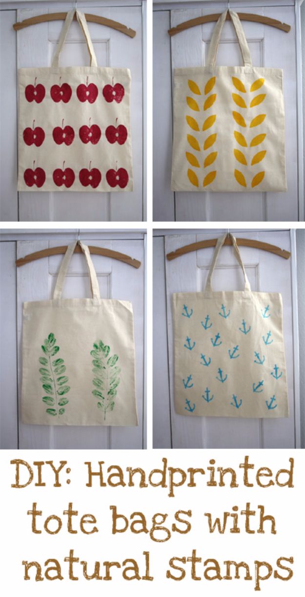 DIY Bags for Summer - DIY Handprinted Summer Tote Bags - Easy Ideas to Make for Beach and Pool - Quick Projects for a Bag on A Budget - Cute No Sew Idea, Quick Sewing Patterns - Paint and Crafts for Making Creative Beach Bags - Fun Tutorials for Kids, Teens, Teenagers, Girls and Adults