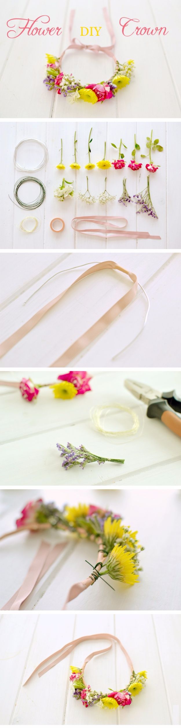 Cool Summer Fashions for Teens - Easy DIY Flower Crown - Easy Sewing Projects and No Sew Crafts for Fun Fashion for Teenagers - DIY Clothes, Shoes and Accessories for Summertime Looks - Cheap and Creative Ways to Dress on A Budget 
